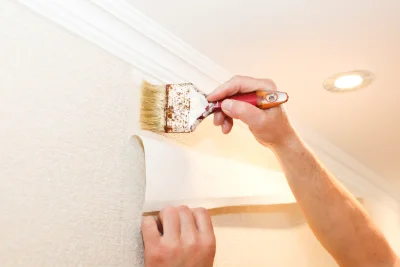 Pose de papier peint à Biarne — revêtements muraux et toiles de verre